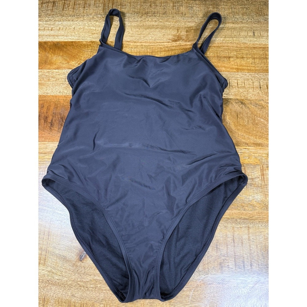 Hurley One Piece Swimsuit Womens Medium Black Padded Adjustable Straps Swim